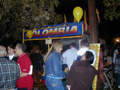 Colombian Booth in Fiesta Indianapolis 2000