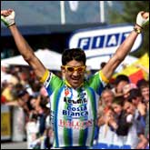 Felix Crdenas, winner of the 12th stage of the Tour de France