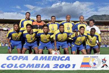Colombia winner of 2001 Copa America