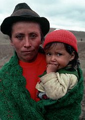 Colombian mother and daughter