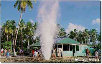 The blowing hole in San Andres Islands in the Caribbean