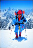 Manuel Barrios, one of the two first Colombians to reach the top of the highest mountain of the world, Mount Everest