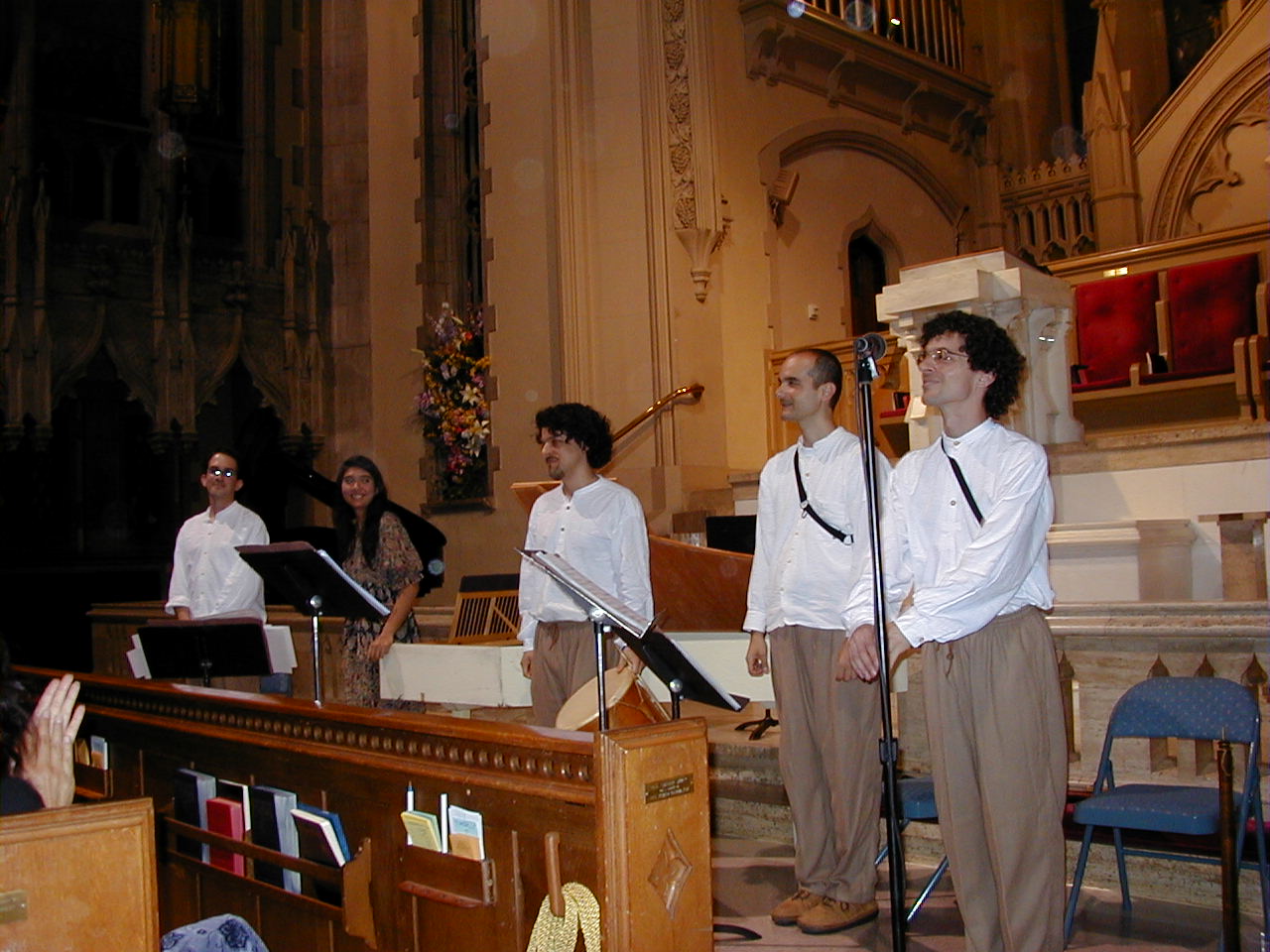 Colombian Musica Ficta ensamble during concert in Indianapolis